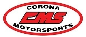 Red White and Black Corona Motorsports Logo.